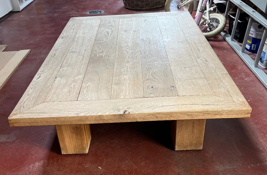 Salon tafel eik, Landelijk, Enlèvement, Utilisé, Chêne