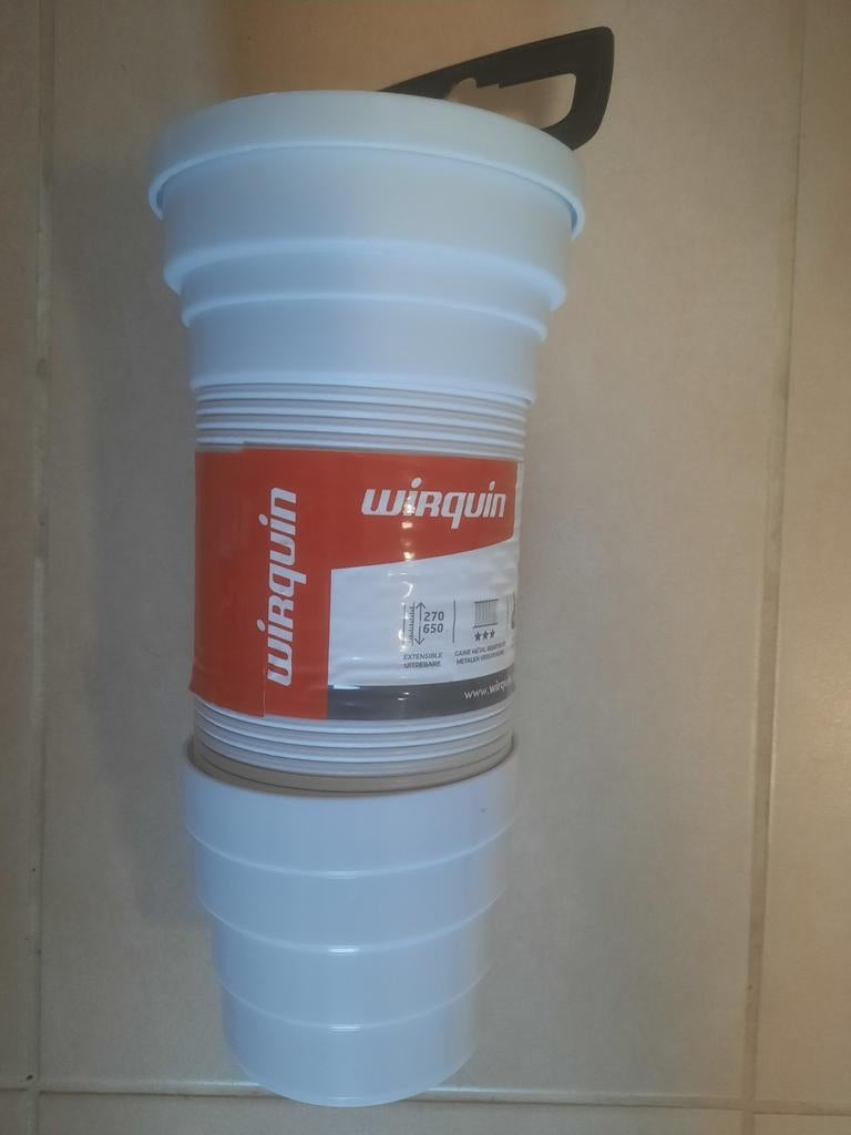 Raccord flexible extensible PVC Wirquin– renforcé
