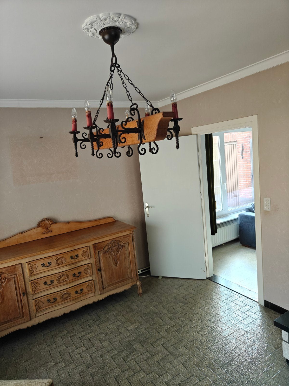 oude lamp, Ophalen