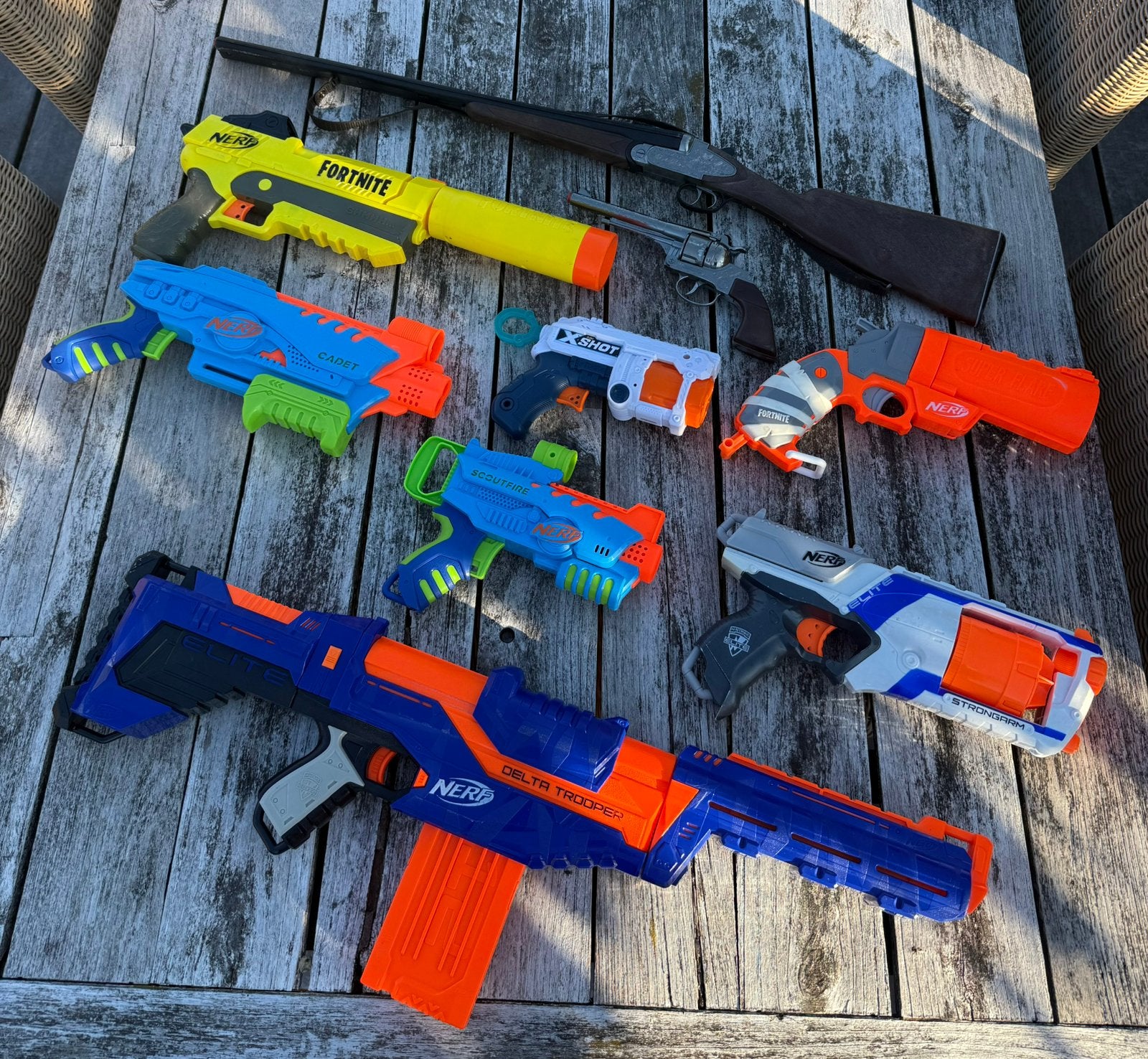 Lot Nerf geweren, Enfants & Bébés, Jouets | Extérieur | Jeu d'action, Enlèvement ou Envoi, Comme neuf