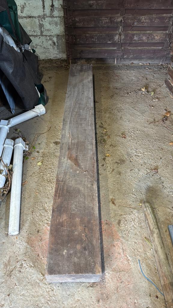 Zware houten balk. Ca 2 m, Doe-het-zelf en Bouw, Ophalen, Gebruikt, Balk