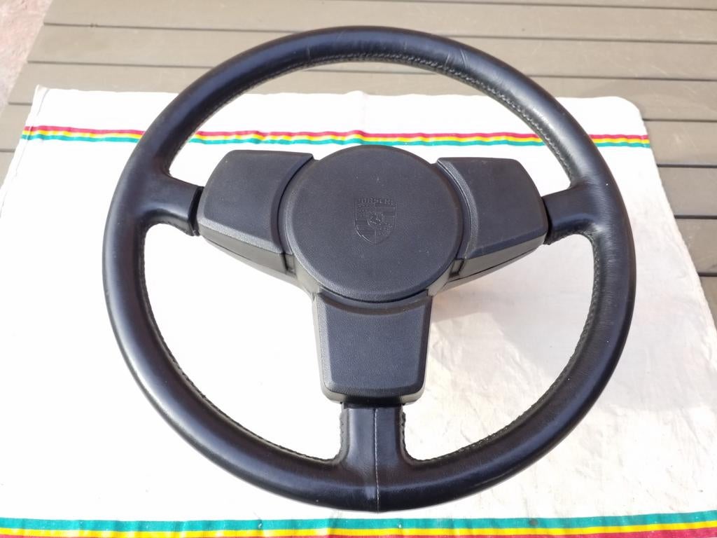 Un volant VDM original en cuir noir de porsche 911 type G, Ophalen of Verzenden, Porsche