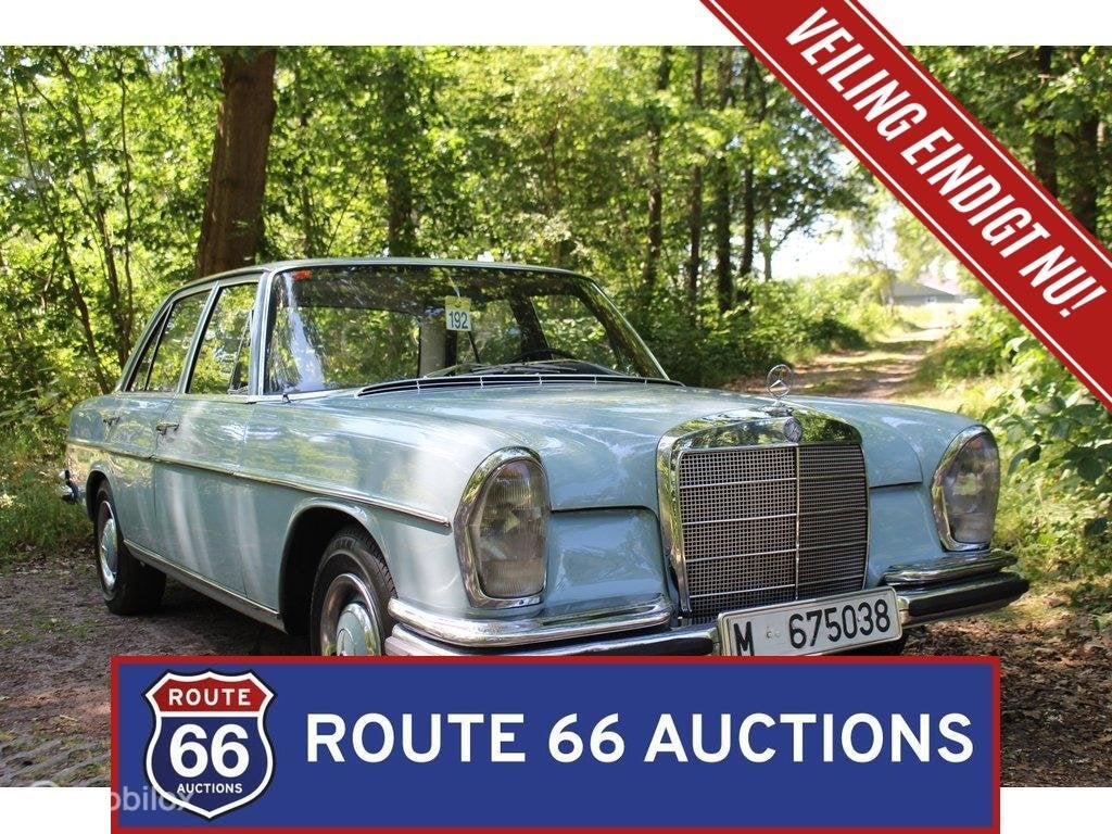 Mercedes-Benz 250 SE | 1968 | Route 66 Auctions, Auto's, Zwart, Mercedes-Benz, Bedrijf, Handgeschakeld