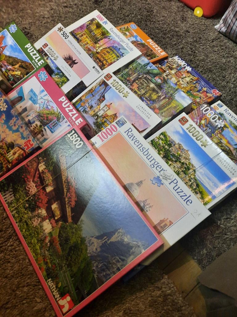 Puzzels, Ophalen, 500 t/m 1500 stukjes, Zo goed als nieuw, Legpuzzel