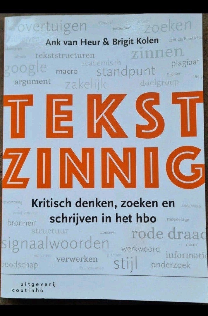 Tekstzinnig - kritisch denken, zoeken en schrijven in hbo, Boeken, Advies, Hulp en Training, Ophalen of Verzenden