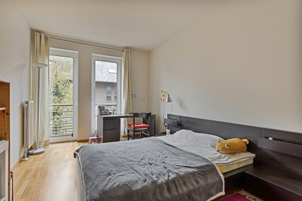IKEA tweepersoonsbed voor volwassenen met matras, Ophalen, Gebruikt, Bruin, 210 cm