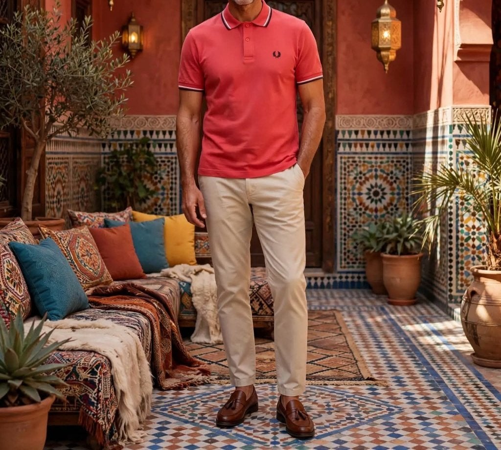 Polo rouge Fred Perry neuf, Fred perry, Taille 48/50 (M), Envoi, Neuf