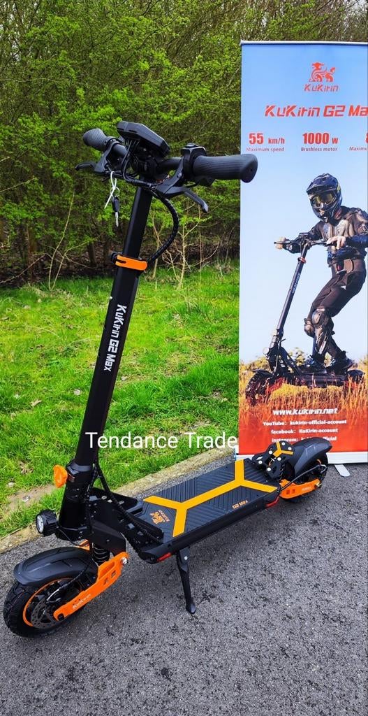 Nouveau en stock,Trottinette électrique 1000W Kukirin G2 MAX