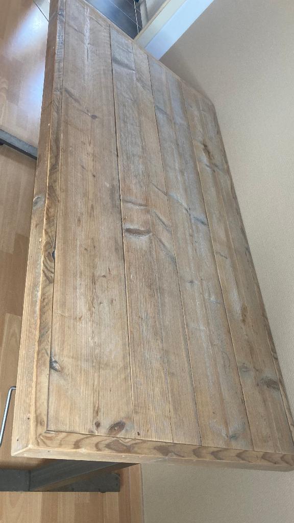 Bureautafel hout - verstelbaar in hoogte, Huis en Inrichting, Ophalen, Zit-sta bureau, In hoogte verstelbaar, Hout