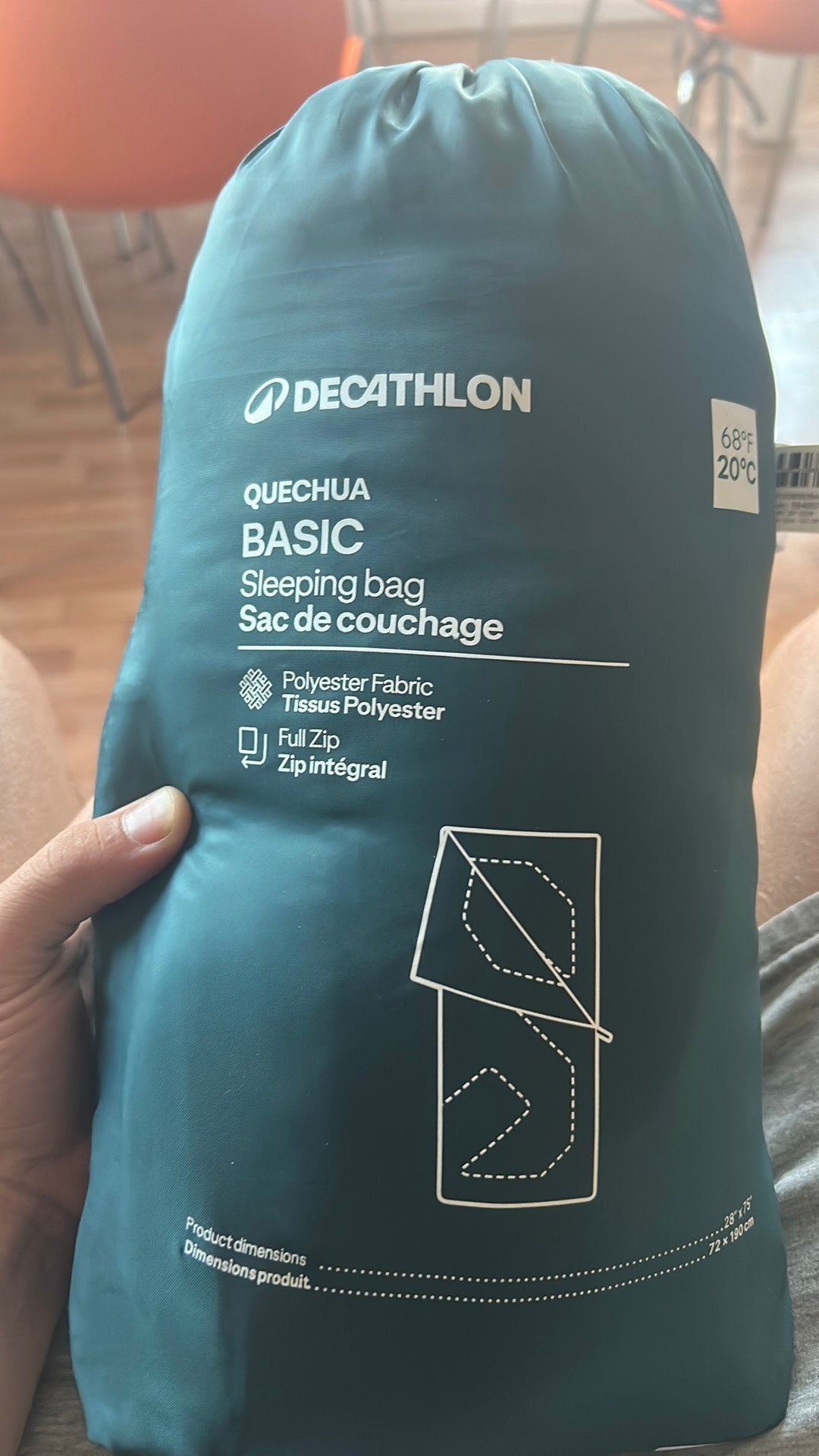 Decathlon Slaapzak, Caravans en Kamperen, Ophalen, Zo goed als nieuw