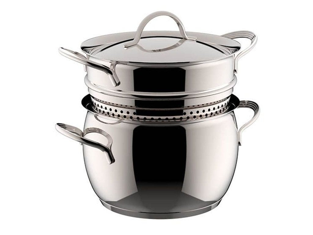 Pastapot Nieuw -30% | Lagostina Armonia Pastaiola 22cm | 6L, Huis en Inrichting, Keuken | Potten en Pannen, Inox, Met handvatten