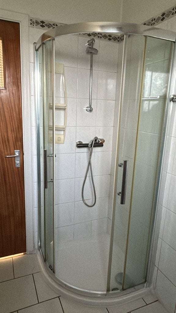 paroi de douche 1/4 rond + receveur haute QUALITE, Enlèvement, Utilisé, Douche