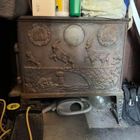 Poele à bois Dovre 300CB, Maison & Meubles, Poêles, Enlèvement, Utilisé, Bois, Suspendu