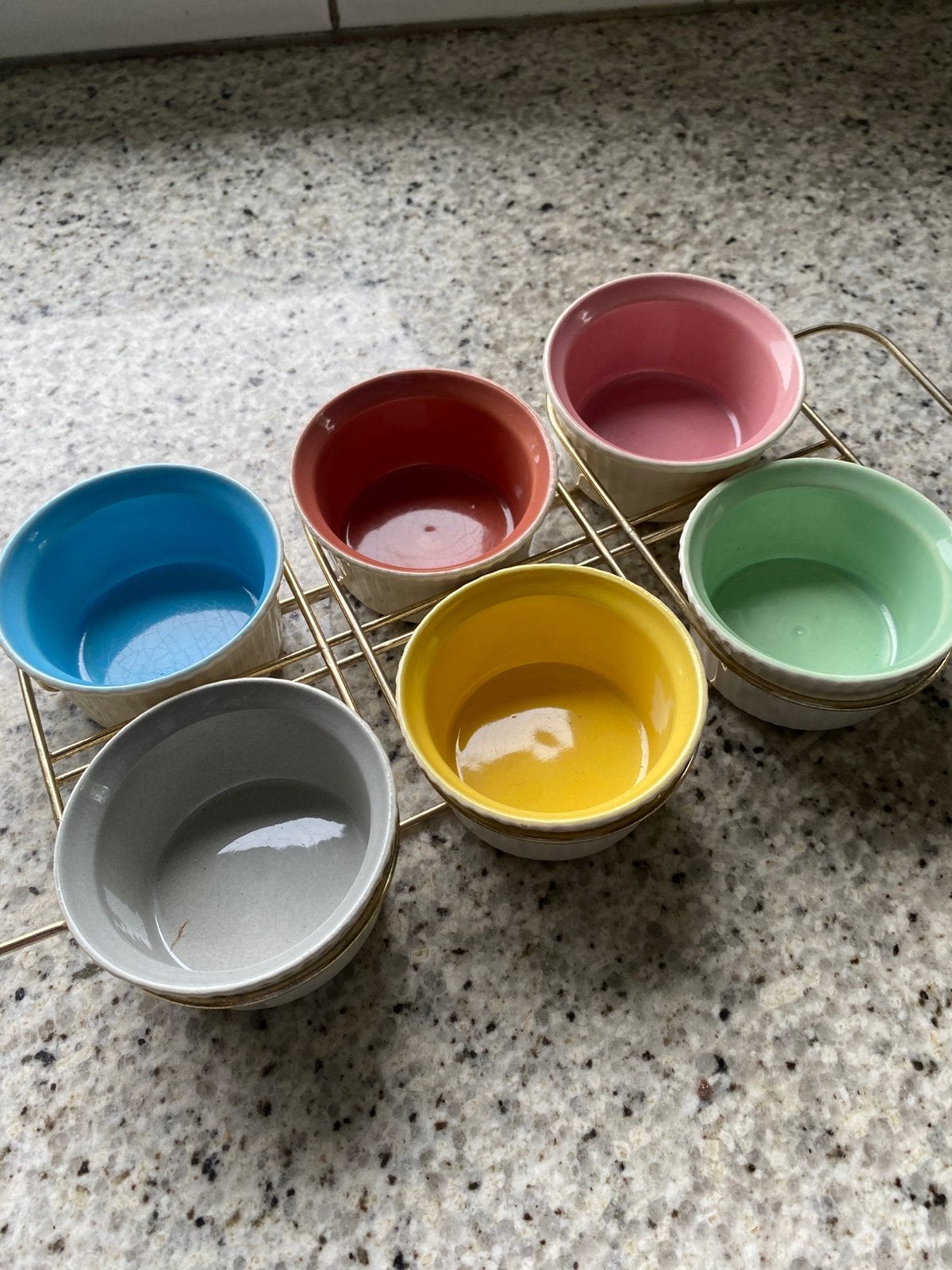 6 ramequins Villeroy et Boch pastels expo 58, Ophalen of Verzenden
