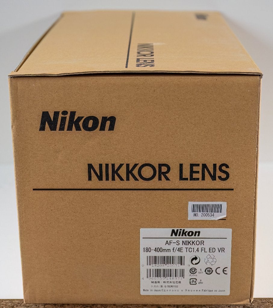 Nikkor AF-S nikkor 180-400mm f/4E TC1.4 FL ED VR, Audio, Tv en Foto, Ophalen, 400 mm, Gebruikt, Nikon