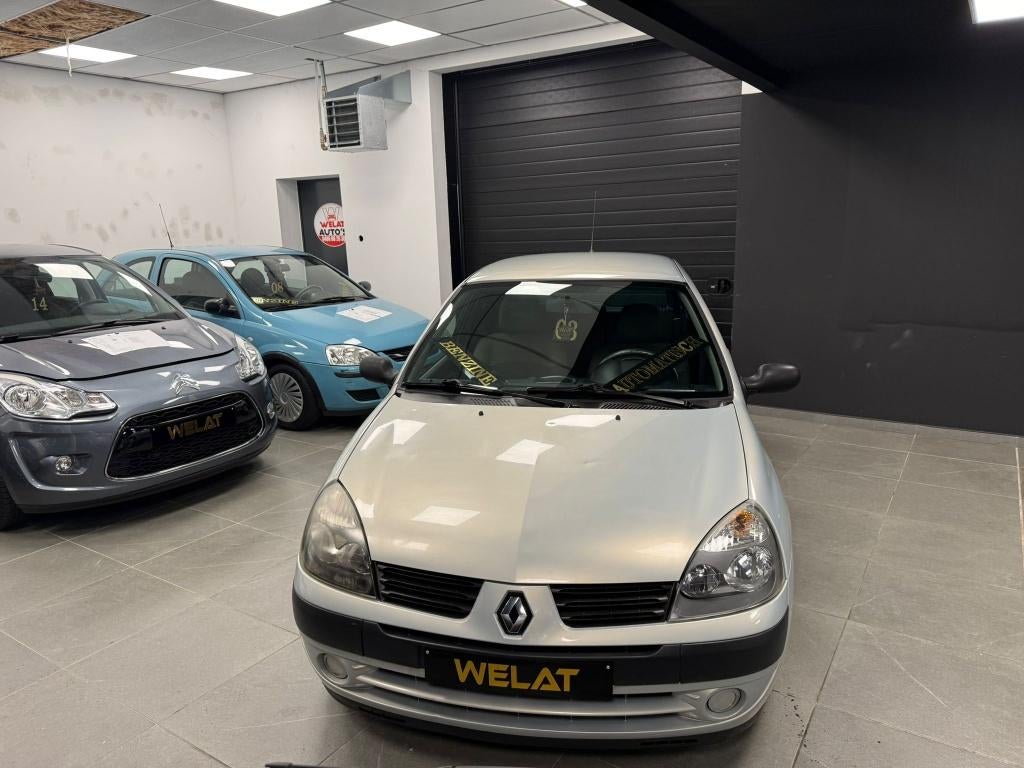 RENAULT CLIO 1.4 BENZINE OTOMAAT, Auto's, Renault, Zwart, Bedrijf, 1400 cc, Zilver of Grijs