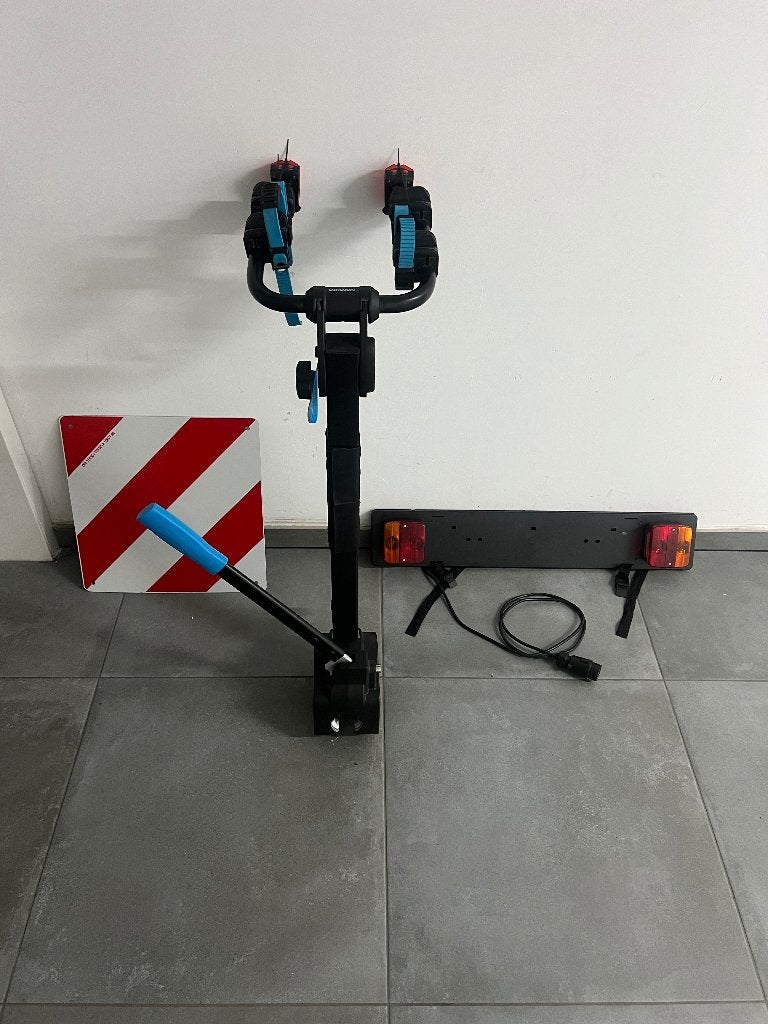 Porte-vélos d'attelage suspendu NORAUTO SLIM 100-2V2, Neuf, Support d'attelage, Enlèvement, 2 vélos