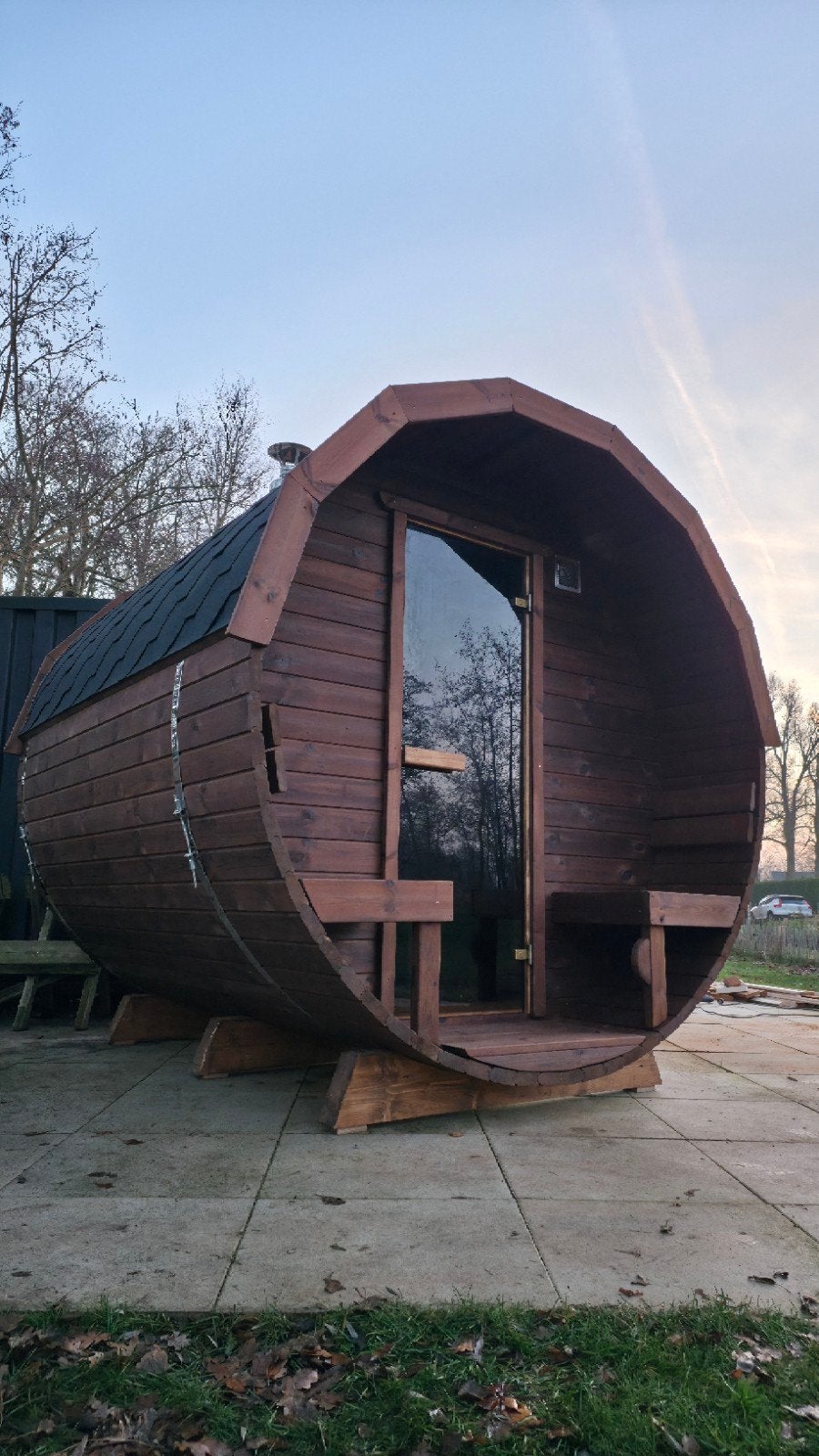 Livraison et installation gratuites d'un sauna en baril de 2, Enlèvement ou Envoi