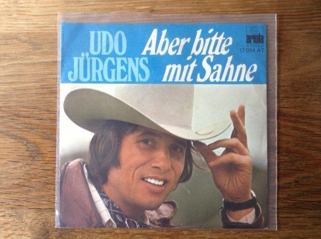 single udo jurgens, Cd's en Dvd's, 7 inch, Ophalen of Verzenden, Pop, Beschermende buitenhoes