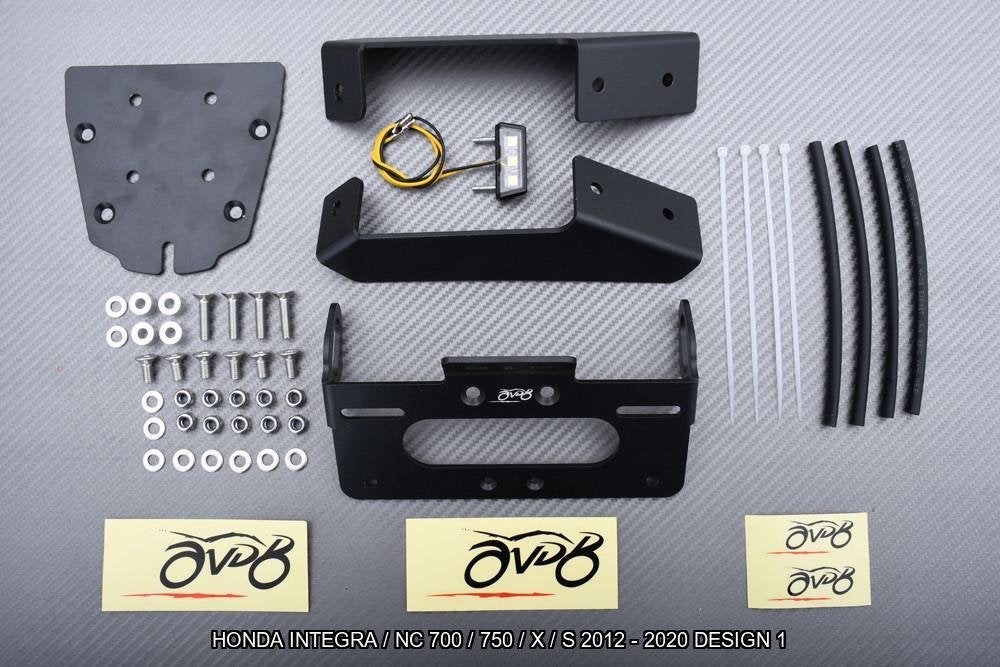 Kentekenplaathouder HONDA INTEGRA NC 700 750 X S 2012 - 2020, Motoren, Accessoires | Overige, Nieuw, Ophalen of Verzenden