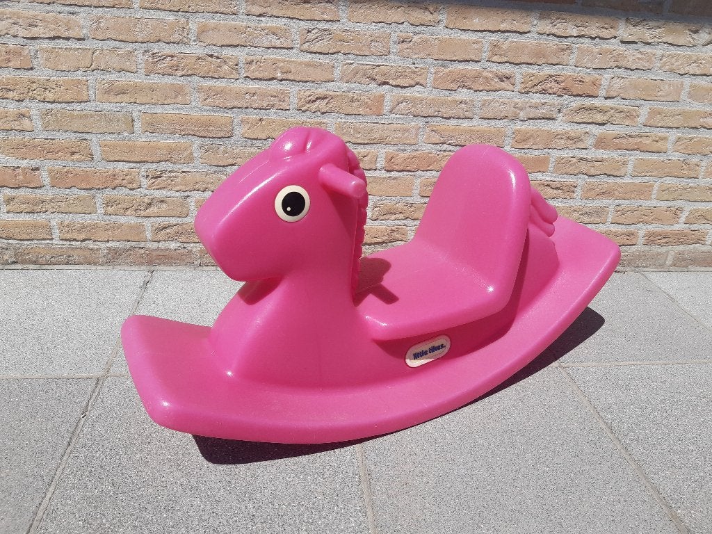 roze hobbelpaard little tikes, Ophalen, Zo goed als nieuw