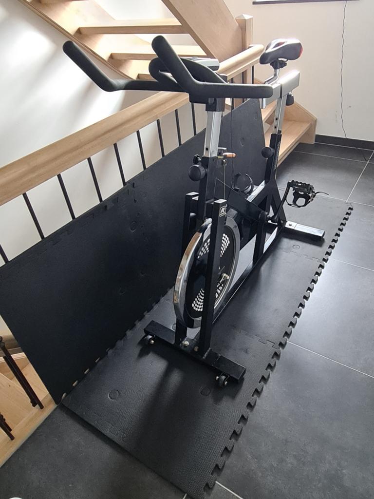 Spinning, Sport en Fitness, Fitnessapparatuur, Ophalen, Gebruikt, Spinningfiets, Metaal
