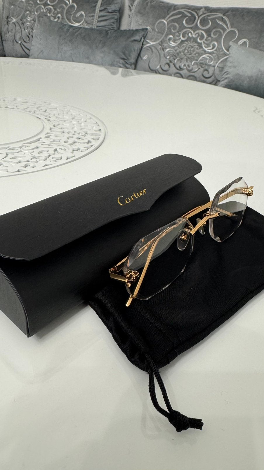 Lunette cartier panthere gold - évoi possible, Bijoux, Sacs & Beauté, Enlèvement ou Envoi