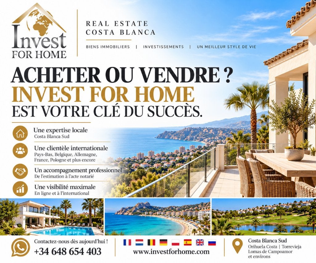 Vendez votre propriété sur la Costa Blanca au meilleur prix, Vacances, Costa Blanca, Appartement, Village