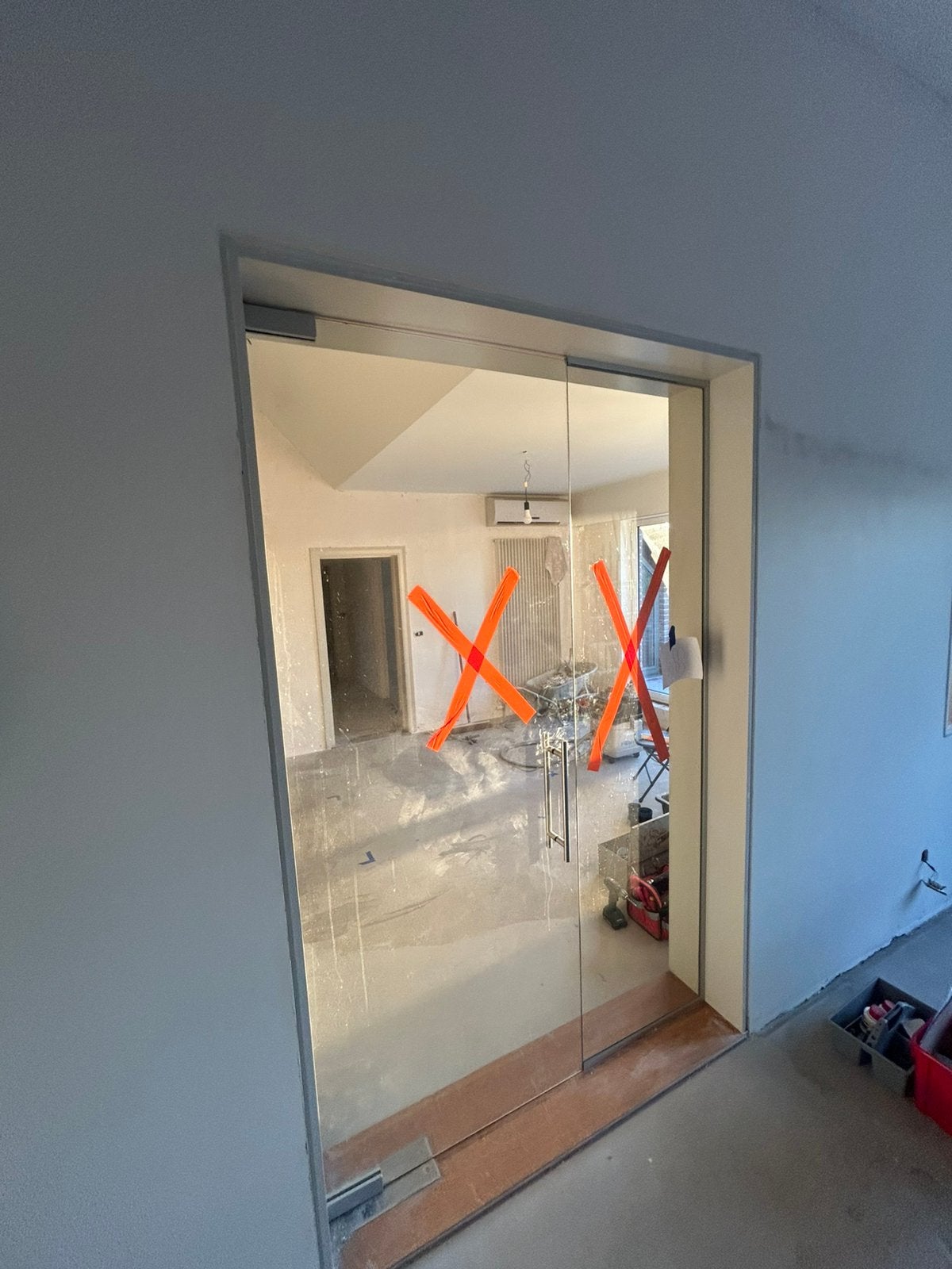 Glazen binnendeur Dorma 150cm x 240, Ophalen, Zo goed als nieuw