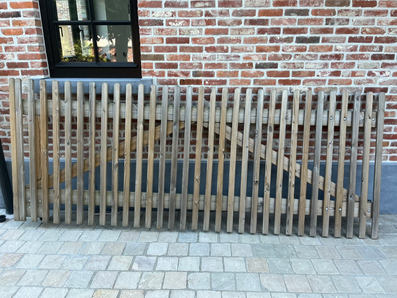 Houten poort, Tuin en Terras, Ophalen, Zo goed als nieuw