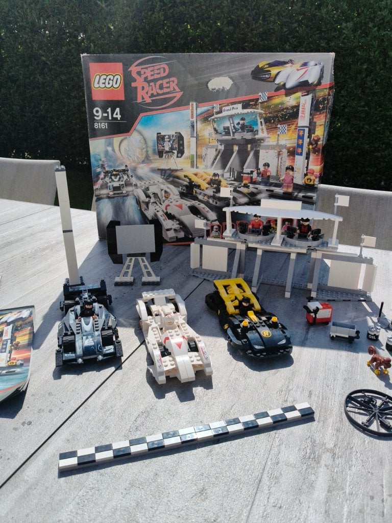 Lego 8161 Speed Racer Grand Prix Race uit 2008 compleet, Lego, Ophalen of Verzenden, Zo goed als nieuw, Complete set