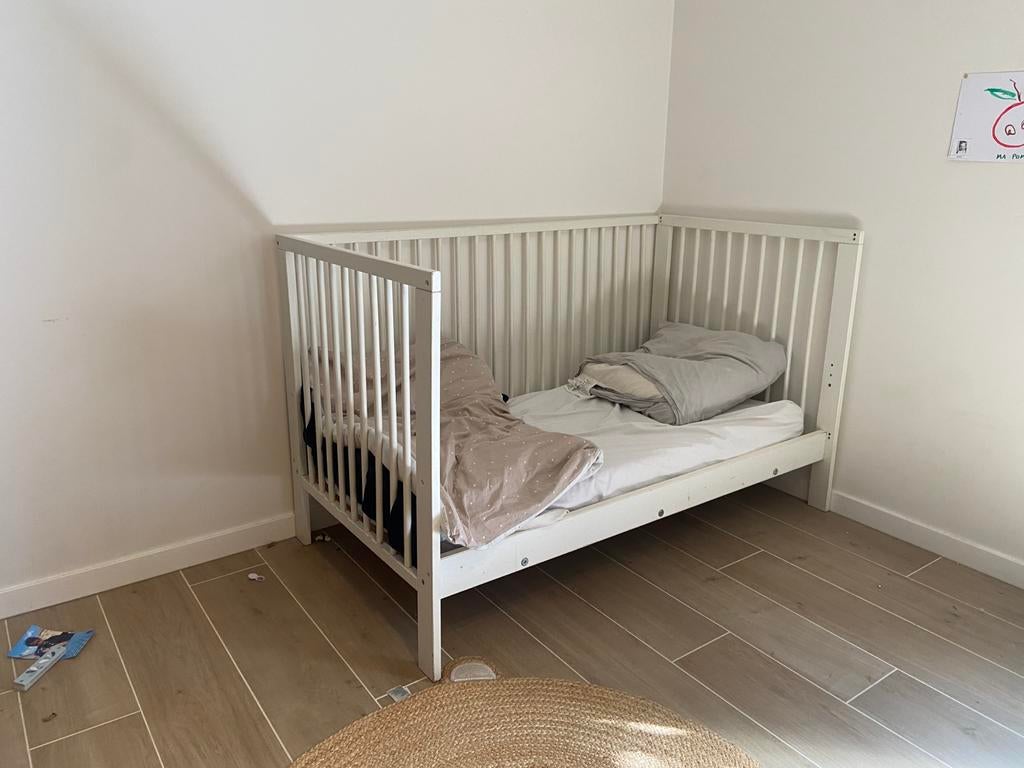 Lit cage évolutif, Matelas, 85 à 100 cm, Enlèvement, Utilisé