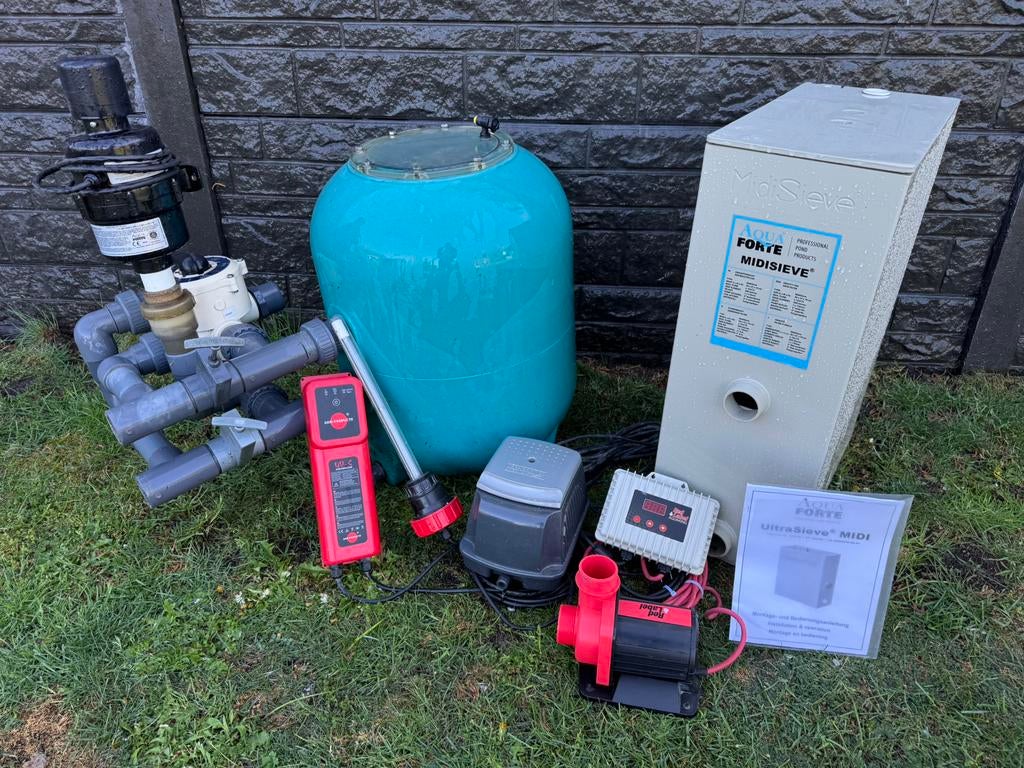 complet de filtres pour bassin (koï), midisive EB50, etc., Jardin & Terrasse, Accessoires pour étangs, Enlèvement ou Envoi, Comme neuf