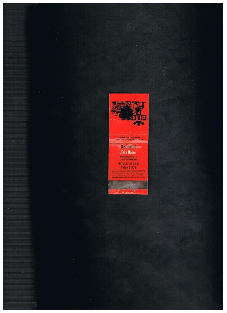 RIJMENAM OUD LUCIFERMAPJE, Verzenden, Gebruikt, Luciferdoosjes of -merken
