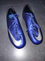 Blauwe voetbalschoenen - Nike CR7 - maat 35, Kinderen en Baby's, Ophalen, NIKE, Gebruikt, Jongen of Meisje