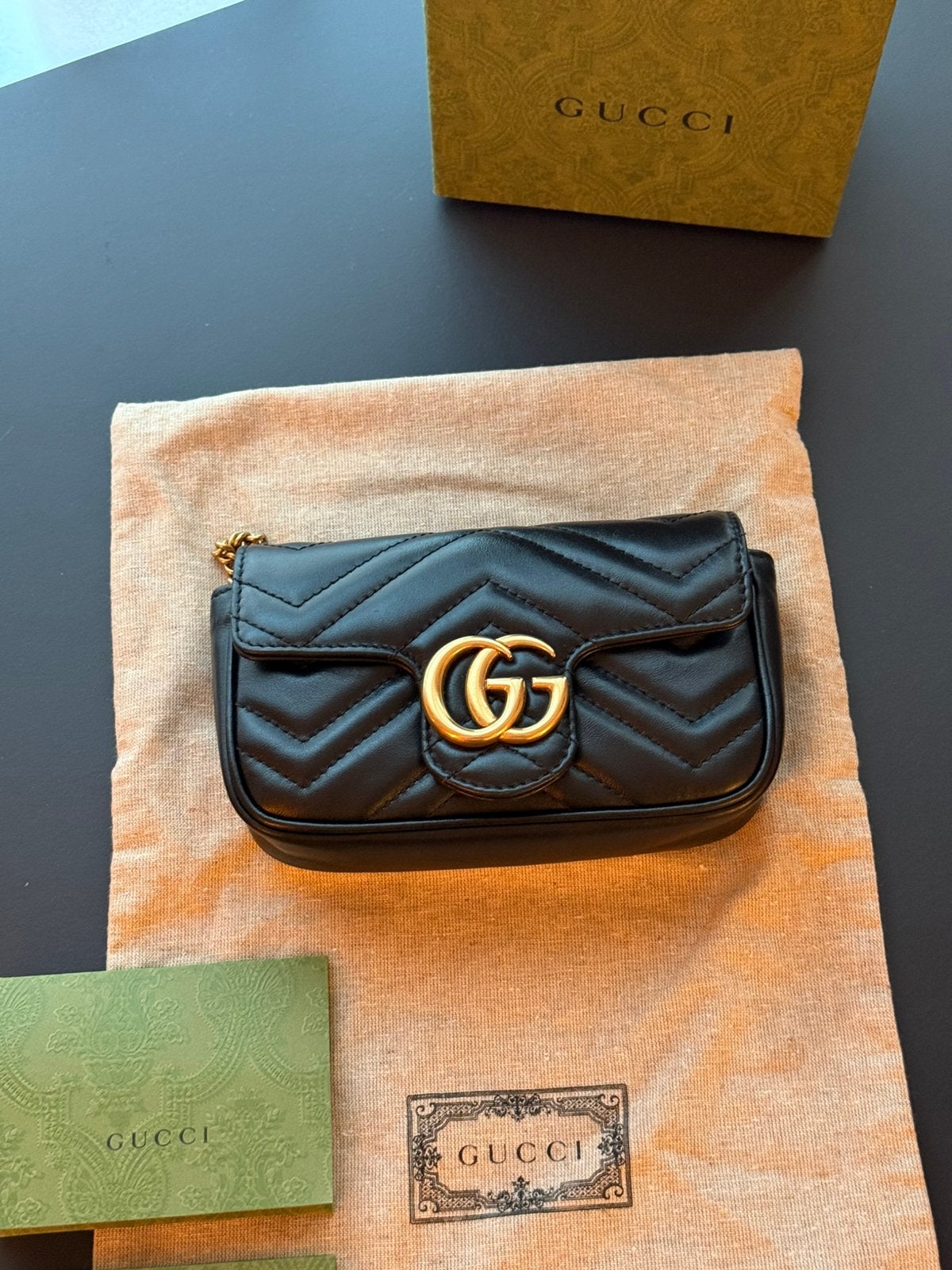 Gucci GG marmont mini shoulderbag handtas, Ophalen, Zo goed als nieuw