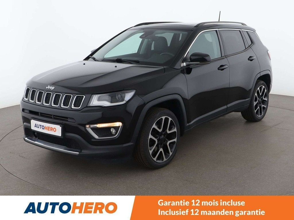 Jeep Compass 1.6 M-Jet Limited FWD (bj 2017), Auto's, Voorwielaandrijving, Zwart, 1505 kg, Skiluik