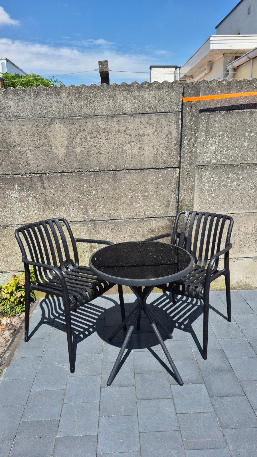 Terrastafel met twee stoelen, Ophalen of Verzenden