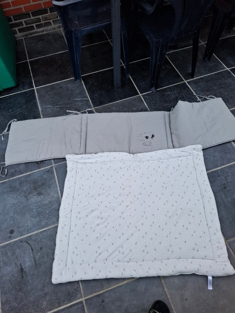 Parkomranding met dekentje matras, Ophalen, Gebruikt, Vierkant, Boxkleed