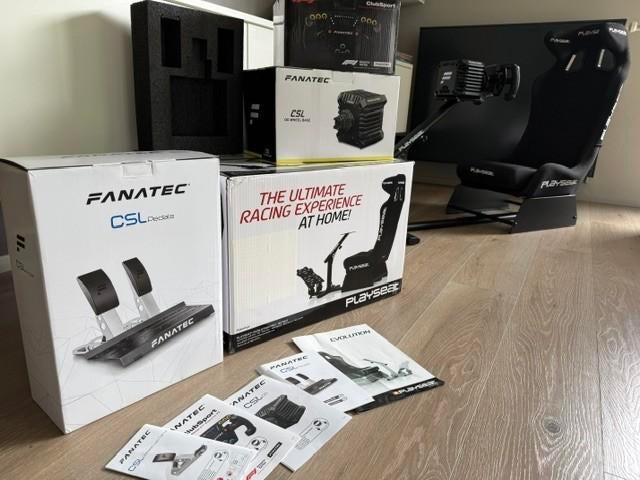 Fanatec en Playseat racestuur en stoel, Games en Spelcomputers, Ophalen, Overige merken, Gebruikt