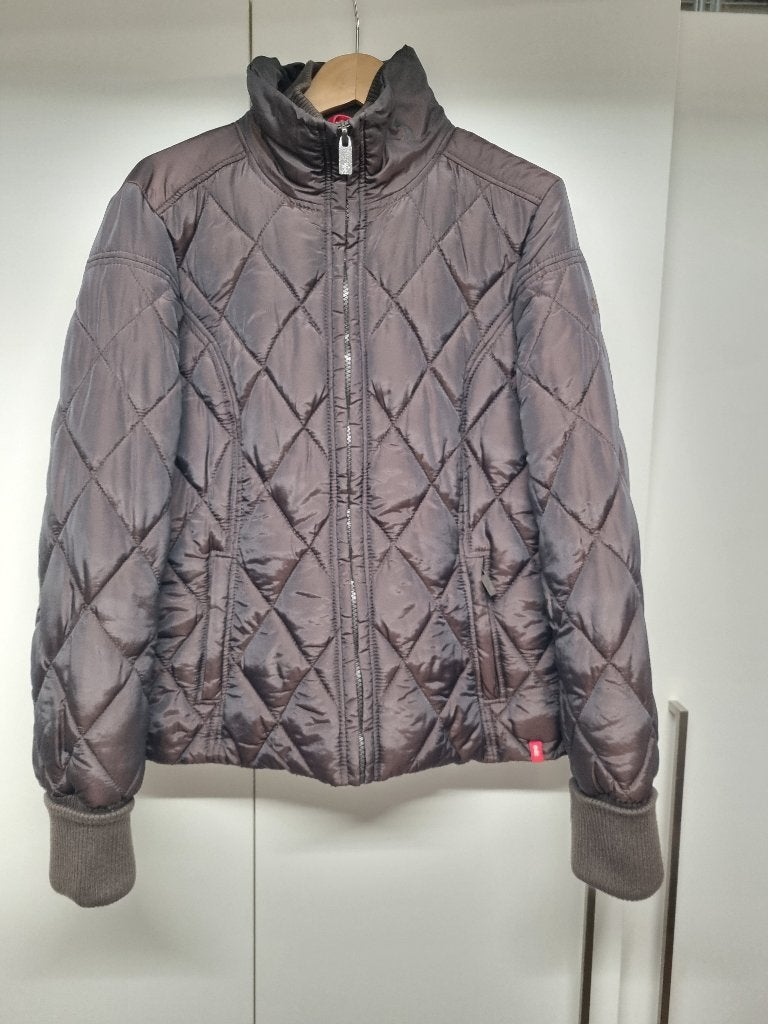 Bruine winterjas - maat L, Kleding | Dames, Jassen | Winter, Bruin, Maat 42/44 (L), Ophalen of Verzenden, Gedragen