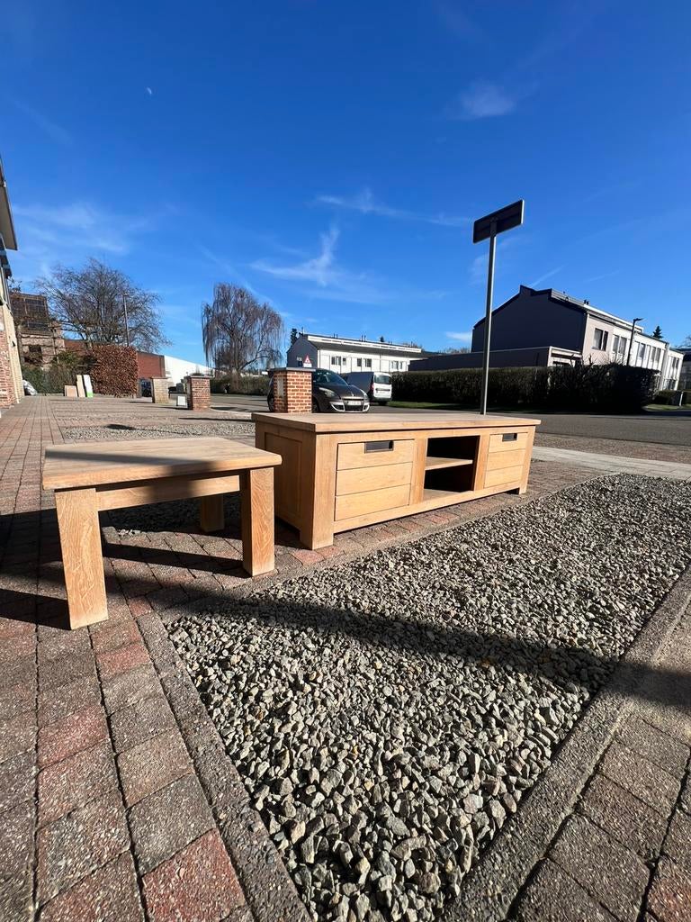 Tv kast+tafel (tv meubels), Enlèvement, Comme neuf