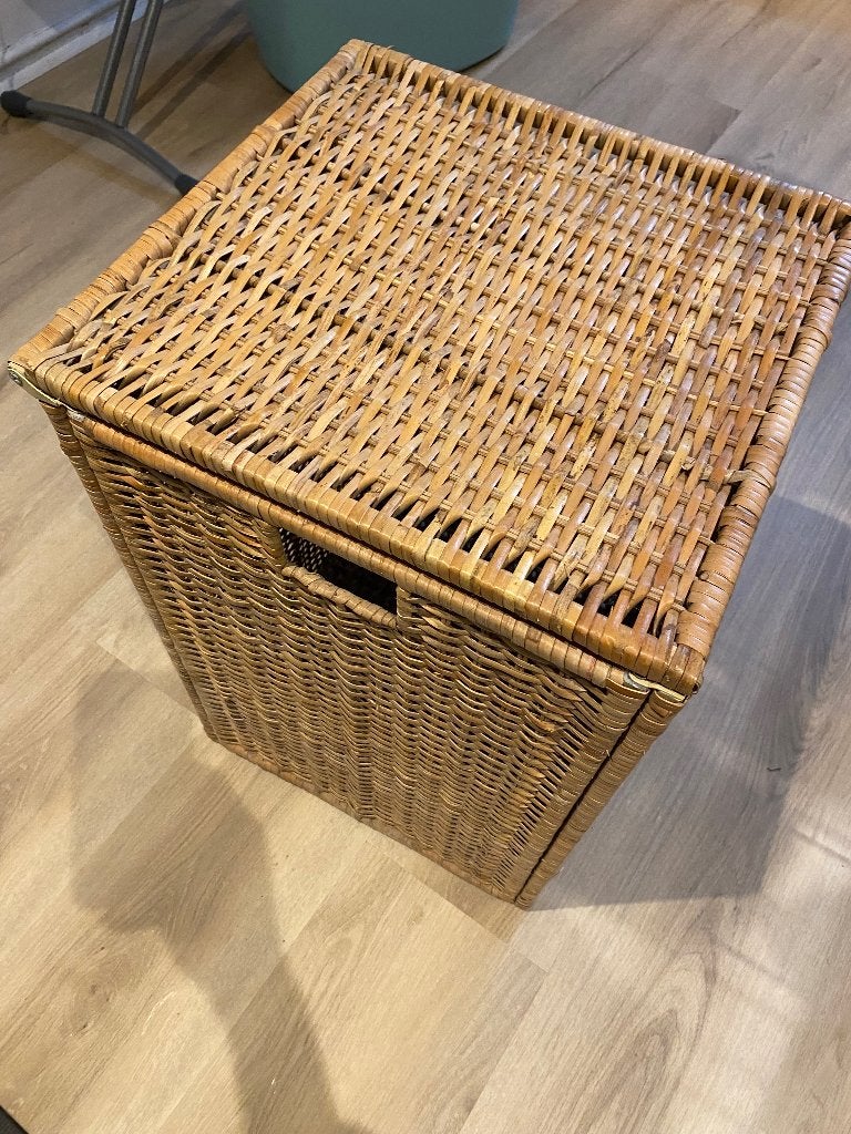 Panier à linge, Osier, Carré, Tressé, Enlèvement
