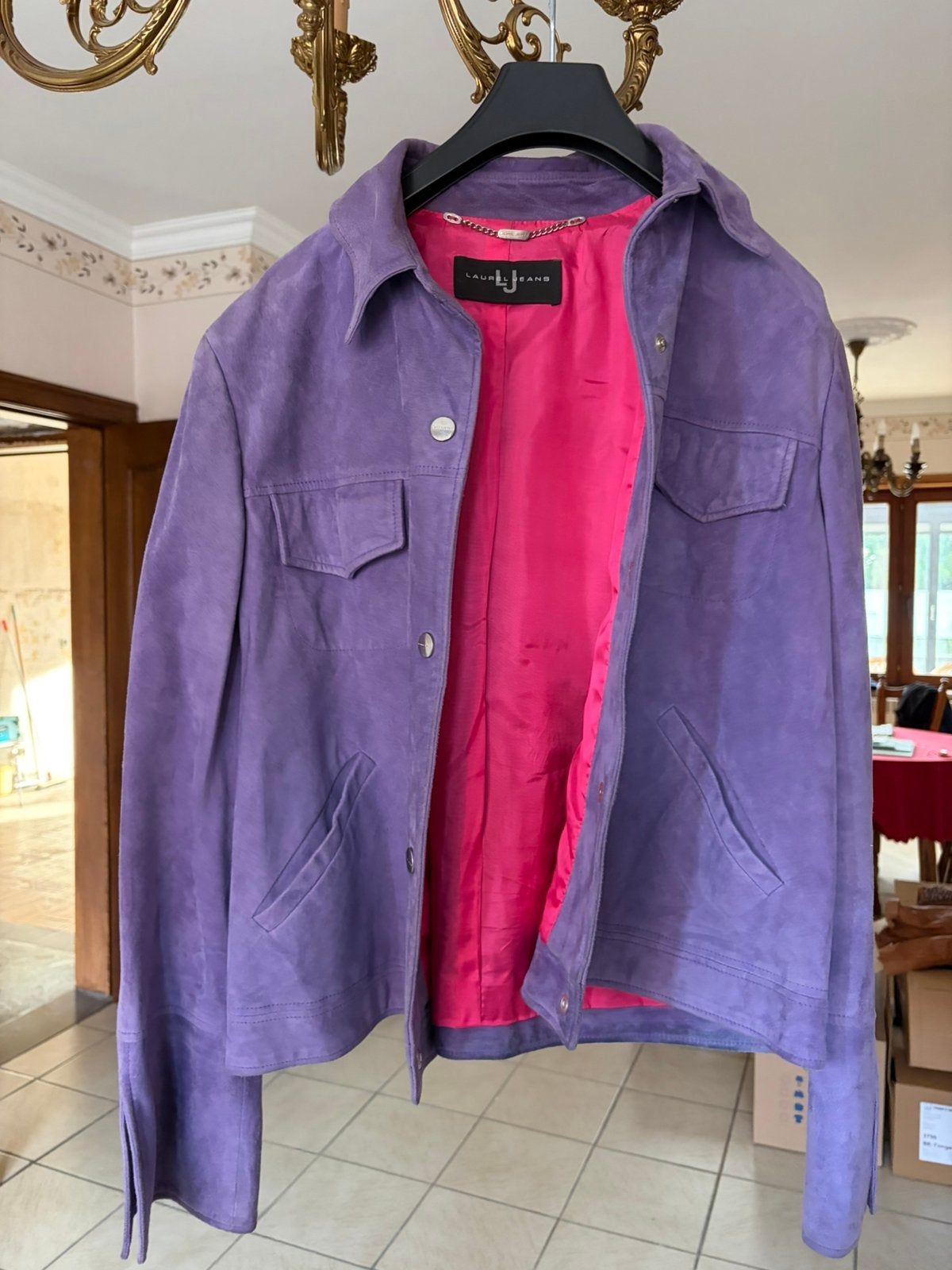 Laurel Jeans paarse suède leren jas – echt geitenleer, Vêtements | Femmes, Enlèvement, Comme neuf
