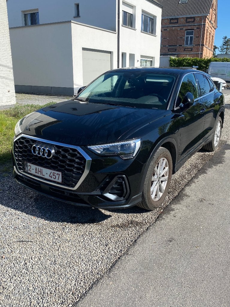 Audi Q3 Sportback 45 TFSI e (ZWART) - vraagprijs: 26500,-, Auto's, Audi, Zwart, Leder, 1395 cc, 5 deurs