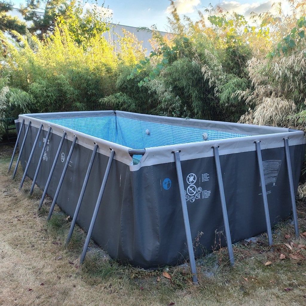 Intex Ultra XTR zwembad 549 x 274 x 132 + zandfilter en trap, Tuin en Terras, Zwembaden, Gebruikt, 200 tot 300 cm, Rechthoekig