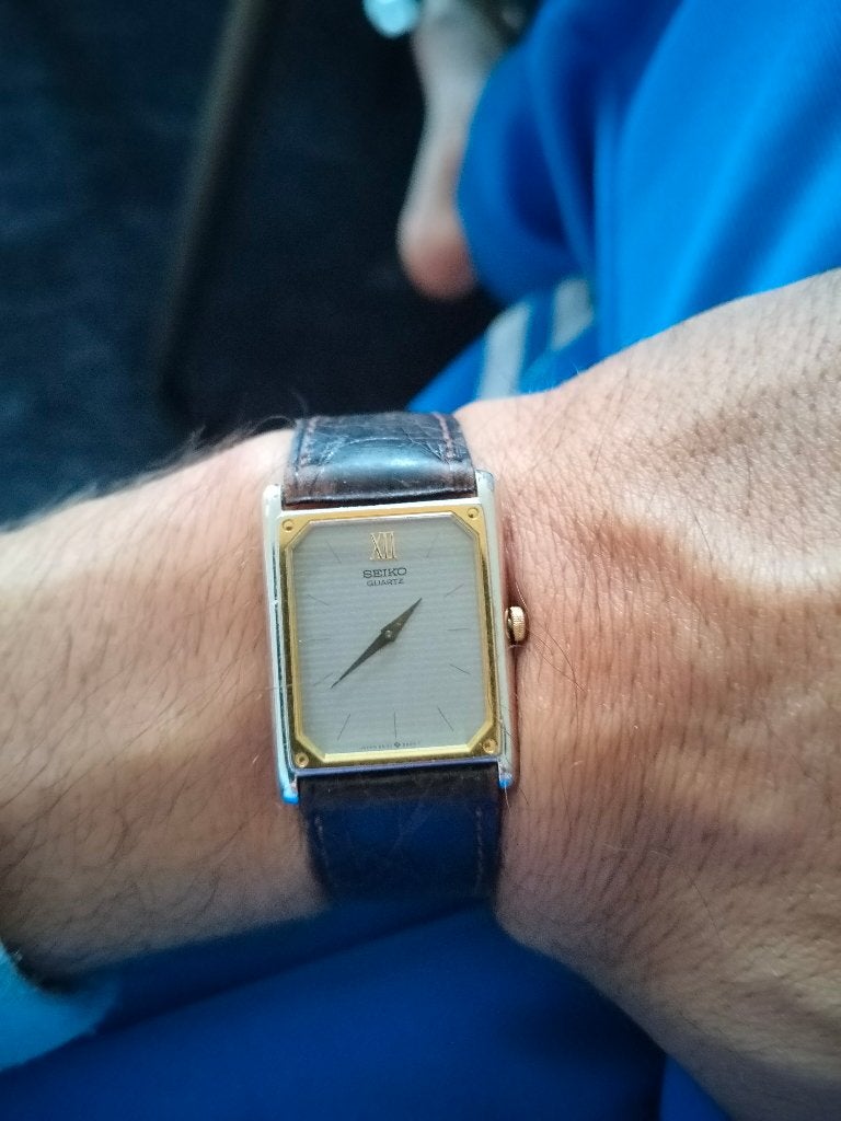 Seiko Tank, Bijoux, Sacs & Beauté, Montres | Hommes, Montre-bracelet, Seiko, Enlèvement ou Envoi, Cuir