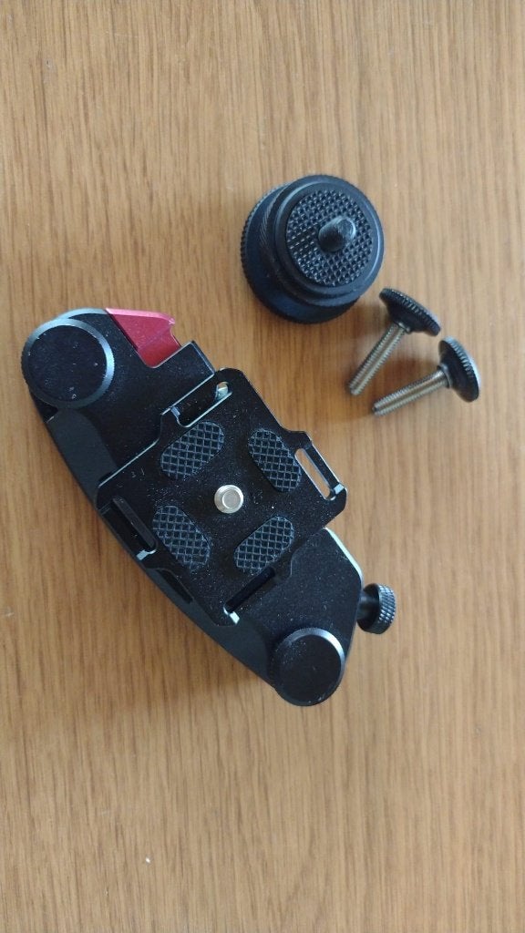 Camerahouder voor rugzak of riem, Audio, Tv en Foto, Overige Audio, Tv en Foto, Ophalen of Verzenden, Gebruikt