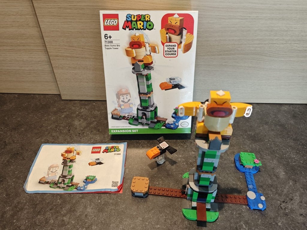 Lego Super Mario - Eindbaasgevecht op de Sumo Bro... (71388), Gebruikt, Compleet, Overige thema's, Lego