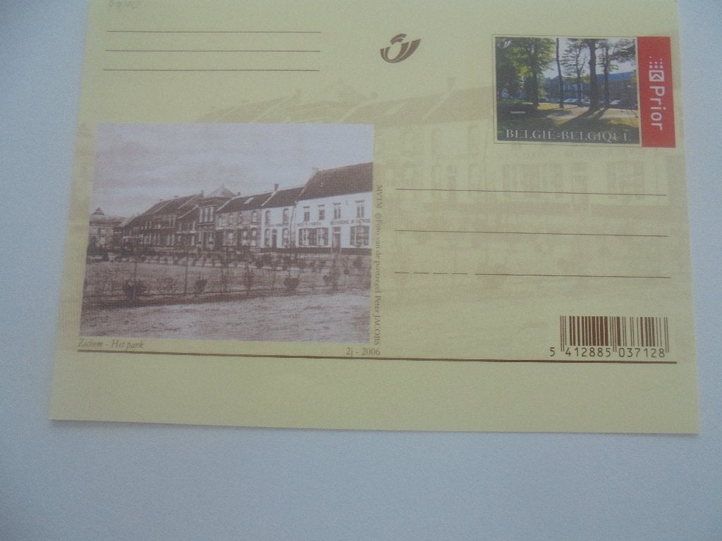 briefkaart-vroeger en nu postfris -zichem-het park, Postzegels en Munten, Verzenden, Briefkaart